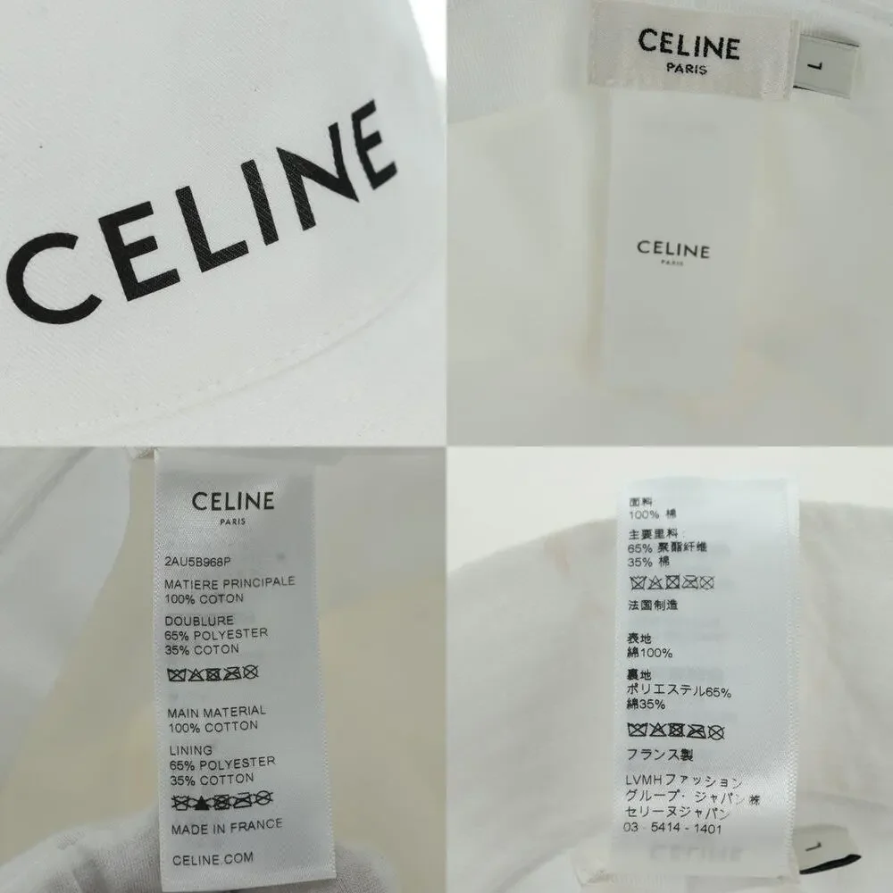 Celine Cotton L White Hat